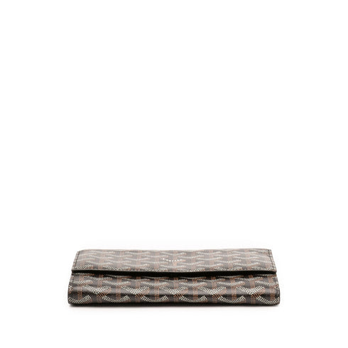 Varenne Continental Wallet with Strap Coated Canvas