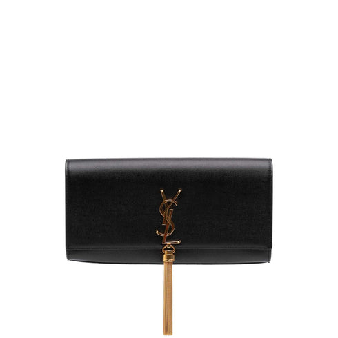 Classic Monogram Tassel Clutch Leather Long