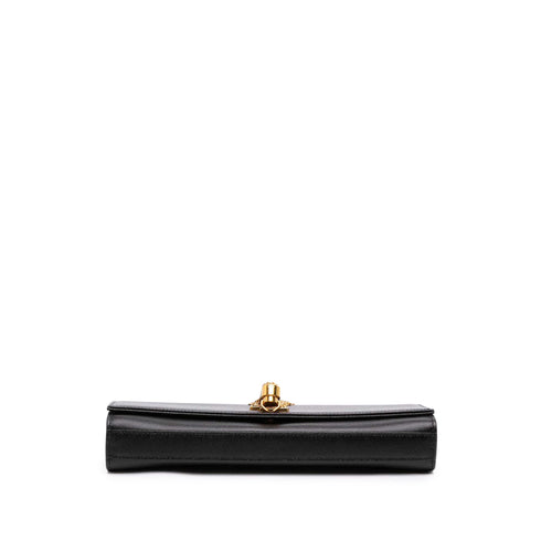 Classic Monogram Tassel Clutch Leather Long