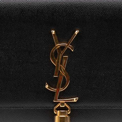 Classic Monogram Tassel Clutch Leather Long