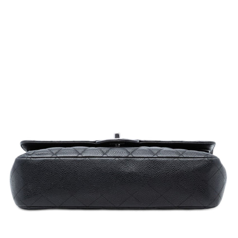 Classic Double Flap Bag Quilted Caviar Medium