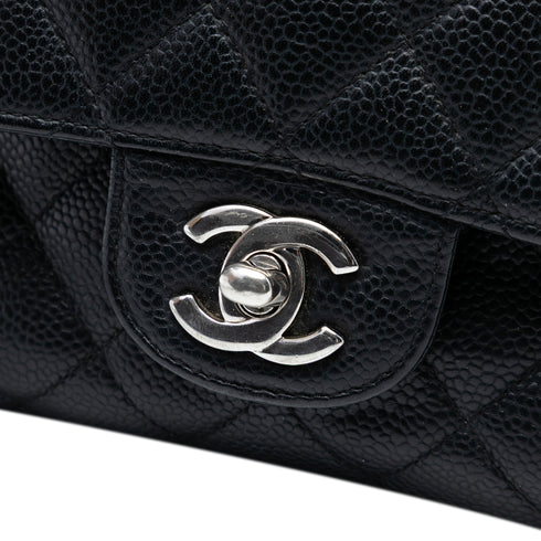 Classic Double Flap Bag Quilted Caviar Medium
