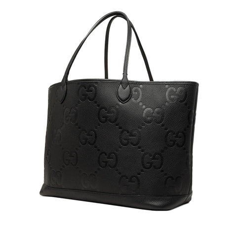 Open Shopping Tote Jumbo GG Embossed Leather Large