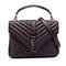 Classic Monogram College Bag Matelasse Chevron Leather Medium