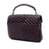 Classic Monogram College Bag Matelasse Chevron Leather Medium