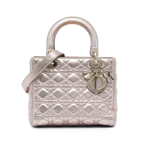 Lady Dior Bag Cannage Quilt Lambskin Medium