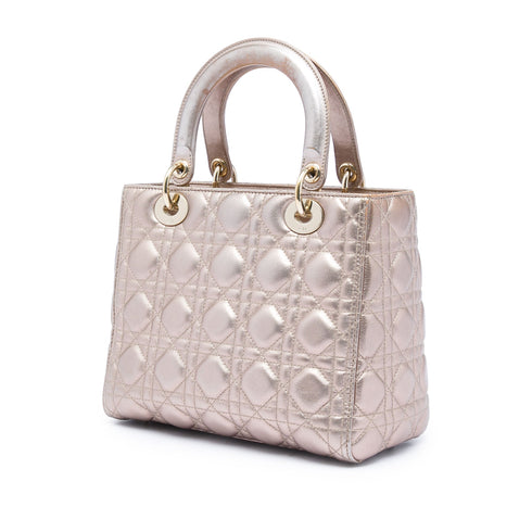 Lady Dior Bag Cannage Quilt Lambskin Medium