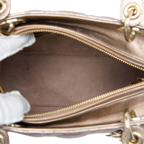 Lady Dior Bag Cannage Quilt Lambskin Medium