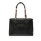 Grand Shopping Tote Quilted Caviar