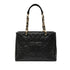 Grand Shopping Tote Quilted Caviar