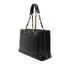 Grand Shopping Tote Quilted Caviar