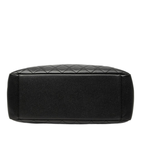 Grand Shopping Tote Quilted Caviar