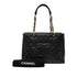 Grand Shopping Tote Quilted Caviar