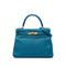 Kelly Handbag Blue Togo with Gold Hardware 28