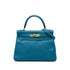 Kelly Handbag Blue Togo with Gold Hardware 28