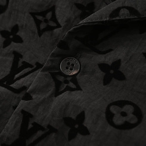 Louis Vuitton Mulberry Silk Short-Sleeve Shirt