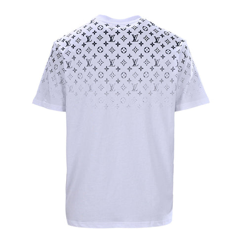 Louis Vuitton Gradient Shoulder-Letter Short-Sleeve T-Shirt