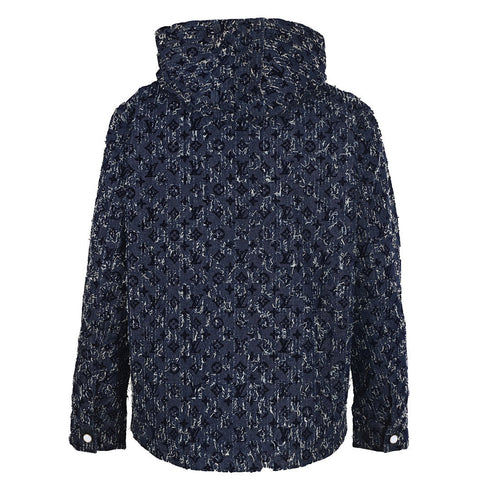 Louis Vuitton 25FW All-Over Flocked Jacquard Denim Jacket
