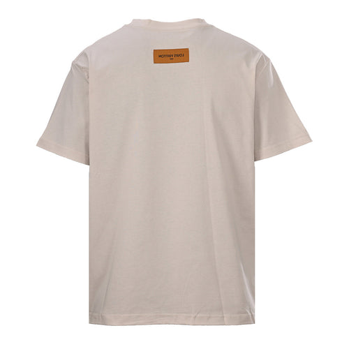 Louis Vuitton Monogram Short-Sleeve T-Shirt with Leather Pocket Patch (Couples' Style)