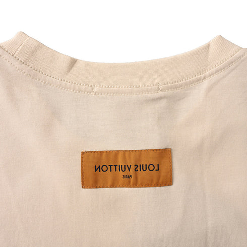 Louis Vuitton Monogram Short-Sleeve T-Shirt with Leather Pocket Patch (Couples' Style)