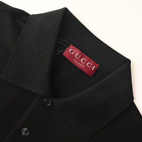 GUCCI Horsebit-Embroidered Pocket Polo Shirt