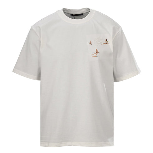 Louis Vuitton Embroidered Sailboat Short-Sleeve T-Shirt