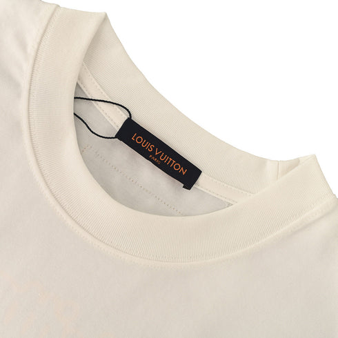 Louis Vuitton Crewneck Short-Sleeve T-Shirt with Front and Back Logo Print