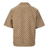 GUCCI Monogram Embroidered "Year of the Horse" Badge Cuban Collar Shirt