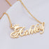 VVS Jewelry 14K Gold Custom Crown Name Necklace