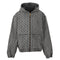 Louis Vuitton All-Over Monogram Jacquard Zip-Up Hooded Denim Jacket