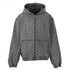 Louis Vuitton All-Over Monogram Jacquard Zip-Up Hooded Denim Jacket