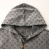 Louis Vuitton All-Over Monogram Jacquard Zip-Up Hooded Denim Jacket