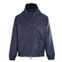 Louis Vuitton Reversible Windbreaker Jacket featuring Leather Logo Patch and Tonal Jacquard Pattern