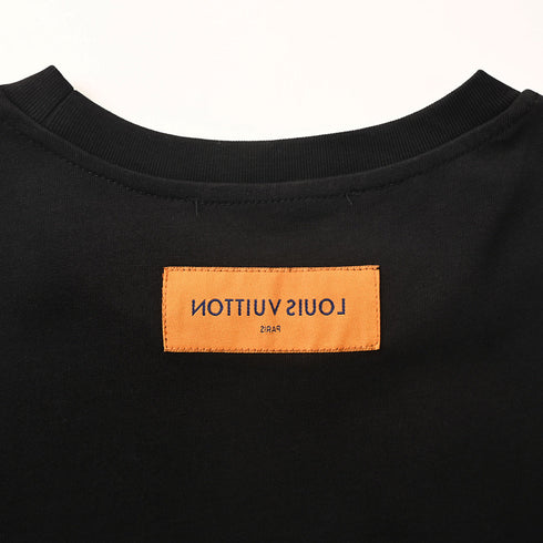 Louis Vuitton Chain-Detail Denim Pocket Short-Sleeve T-Shirt