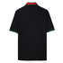 GUCCI Red and Green Web Embroidered Polo Shirt