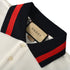 GUCCI Red and Green Web Embroidered Polo Shirt