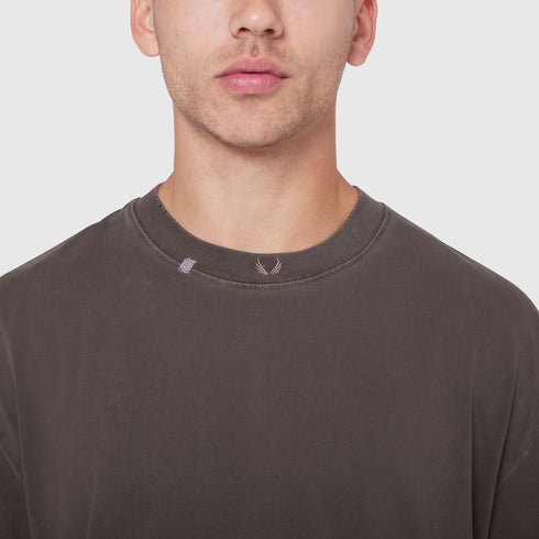 0797. Tech Essential™ Relaxed Tee - Faded Dark Earth