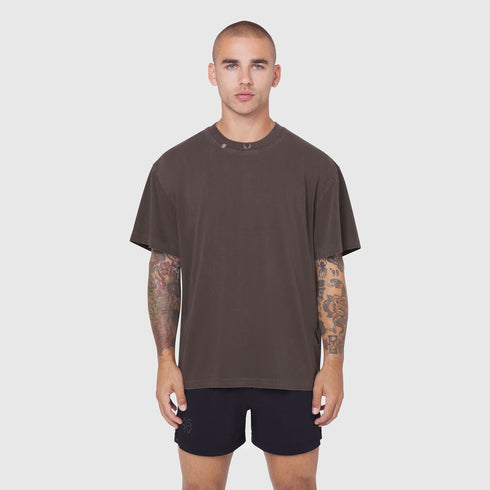 0797. Tech Essential™ Relaxed Tee - Faded Dark Earth