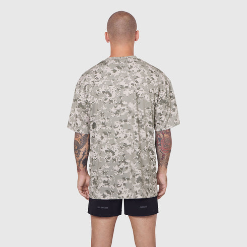 0822. AeroSilver® Oversized Tee - Digital Camo