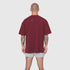 0824. Supima® Oversized Tee - Crimson
