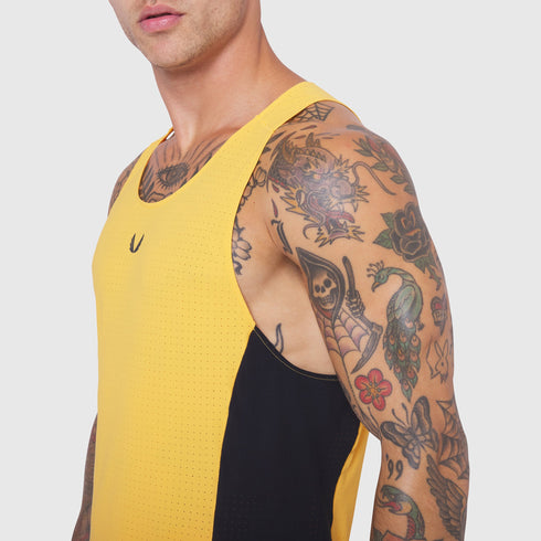 0949. Laser-Vent™ Singlet Tank - Amber/Black