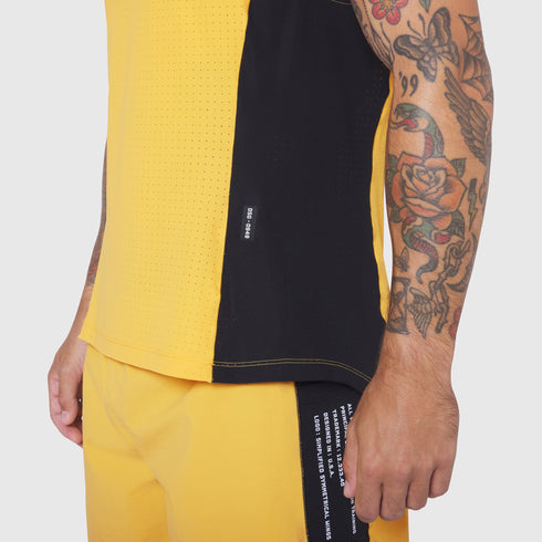 0949. Laser-Vent™ Singlet Tank - Amber/Black
