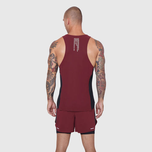 0949. Laser-Vent™ Singlet Tank - Crimson/Black