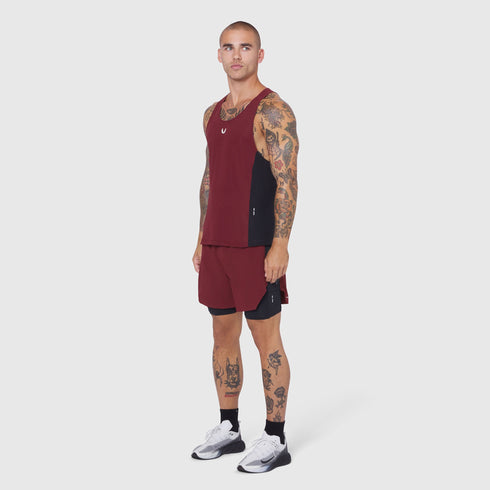 0949. Laser-Vent™ Singlet Tank - Crimson/Black
