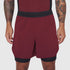 0953. Aerotex™ Hybrid Liner Short - Crimson/Black