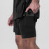 0865. Tetra-Lite® 5" Liner Short - Black "Wings"/Black
