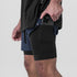 0865. Tetra-Lite® 5" Liner Short - Navy "Wings"/Black
