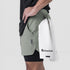 0865. Tetra-Lite® 5" Liner Short - Sage "Wings"/Black