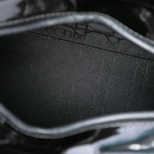 Lady Dior Bag Cannage Quilt Patent Medium