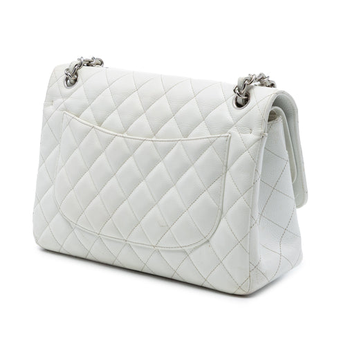Classic Double Flap Bag Quilted Caviar Jumbo